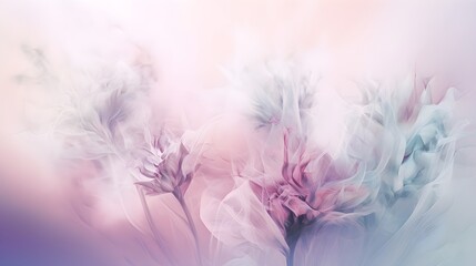 Sticker - light soft dreamy pink floral abstract background