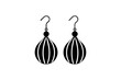earrings silhouette vector illustration