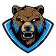 © Box Milk - 3D Render of an intimidating grizzly bear mascot logo design for esports, on isolated white background, Generative AI