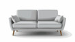 © RedFish - Vector gray sofa couch on a white background