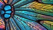 Multi-colored psychedelic fantastic dragonfly wing texture, microscopic image