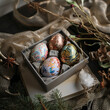 easter eggs in a aesthetic luxury package