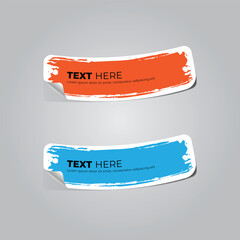 Sticker - banner labels tags