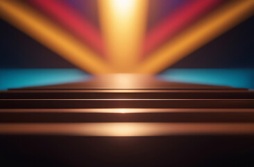 Poster - Abstract colofull illustration with geometric shapes with copyspace