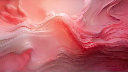 Wall Mural - close up abstract background illustration red and pink liquify texture