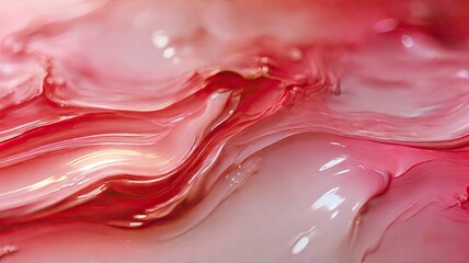 Sticker - close up abstract background illustration red and pink liquify texture