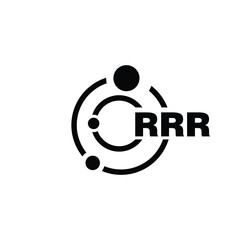 RRR letter logo design on white background. RRR logo. RRR creative initials letter Monogram logo icon concept. RRR letter design