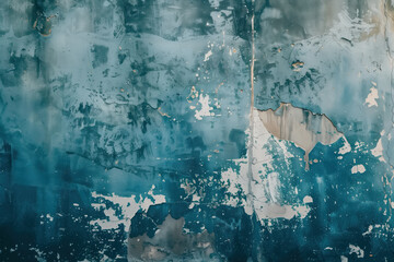 Poster - Peeling paint on a wall. Background image. Created with Generative AI technology.
