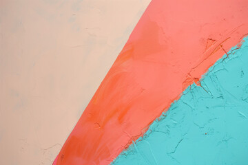 Poster - red and blue paint on wall. Background image. Created with Generative AI technology.