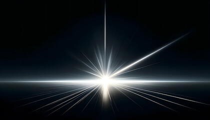 Wall Mural - abstract beautiful rays of light on black background.