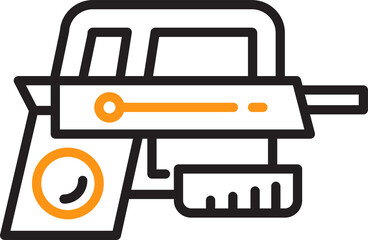 Sticker - Blaster Gun Line Icon