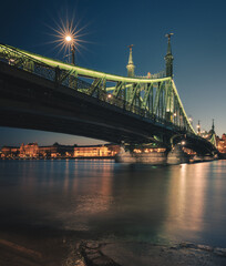 Sticker - Famous Liberty bridge in Budapest, Hungary