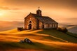 church in the sunset