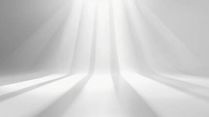 Poster - white light on wall background for display product. mockup with blank concept with generative ai.