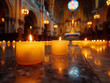 Sacred Illumination: Candles in Cathedral