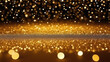 Abstract Background: Gold Luminescence with Sparkling Particles and Bokeh Effect
