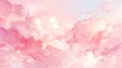 Abstract pink watercolor background with soft pastel colors, delicate brush strokes and soft cloud shapes 