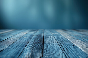 Poster - Wooden table with blurred background. Background image. Created with Generative AI technology.