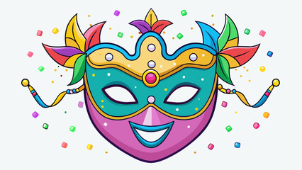 Wall Mural - carnival mask illustration