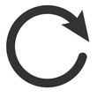 Arrows looping in circle. refresh icon recycle