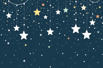 Wall Mural - pattern with stars