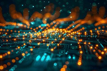 background with lights. generative ai