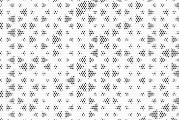 Leinwandbilder - Triangular Halftone Texture Retrowave Vector Geometric Technology Abstract Background. Half Tone Triangles Retro Colored Pattern. Minimal 80s Style Dynamic Tech Structure Wallpaper
