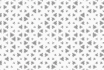 Leinwandbilder - Triangular Halftone Texture Retrowave Vector Geometric Technology Abstract Background. Half Tone Triangles Retro Colored Pattern. Minimal 80s Style Dynamic Tech Structure Wallpaper