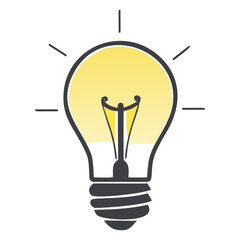 Poster - Illustration of a light bulb