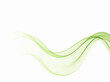 Bright green wavy lines, waves abstract background.