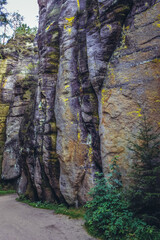 Wall Mural - Rocks in Adrspach-Teplice Rocks Park, a set of unusual sandstone formations, Czech Republic