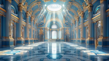 Wall Mural - interior of the cathedral of saint peter