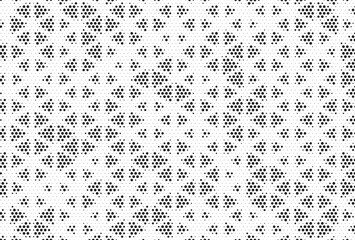 Leinwandbilder - Triangular Halftone Texture Retrowave Vector Geometric Technology Abstract Background. Half Tone Triangles Retro Colored Pattern. Minimal 80s Style Dynamic Tech Structure Wallpaper