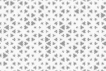Leinwandbilder - Triangular Halftone Texture Retrowave Vector Geometric Technology Abstract Background. Half Tone Triangles Retro Colored Pattern. Minimal 80s Style Dynamic Tech Structure Wallpaper