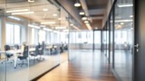 Fototapeta  - Beautiful blurred background of a modern office hall.
