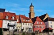 Volkach, Altstadt mit Turm der Stadtpfarrkirche