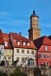 Volkach, Altstadt mit Turm der Stadtpfarrkirche