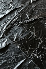 Poster - Close-up shot of a piece of foil on a table. Perfect for food or cooking-related projects