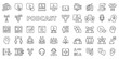 © Bezvershenko - Podcast icons in line design. Streaming, interviews, broadcasting, microphone, podcaster, broadcasts, talk, guests, podcasting isolated on white background vector. Podcast editable stroke icons