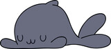 Fototapeta Młodzieżowe - hand drawn quirky cartoon whale