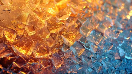 Poster - Detailed close up of ice cubes. Great for summer themed designs