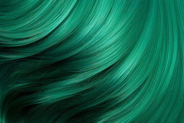 Turquoise-green hair attracts attention and creates the impression of uniqueness