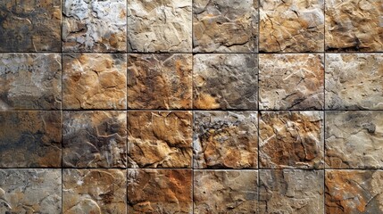 Poster - Detailed close up of a textured rock wall. Perfect for backgrounds and design projects
