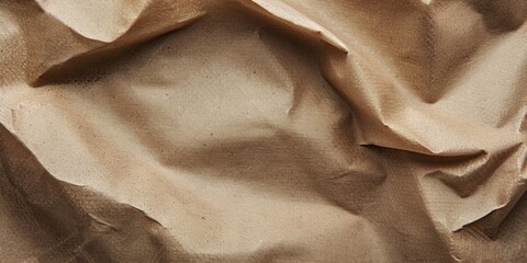 Canvas Print - Detailed view of a piece of brown paper, suitable for various design projects