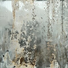 Poster - Close up of a dirty window with water droplets. Suitable for various concepts and backgrounds