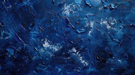 Aufkleber - Close-up view of a painting with blue paint. Suitable for artistic projects