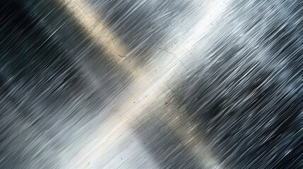 Canvas Print - A detailed view of a metal plate with a blurred background. Ideal for industrial concepts