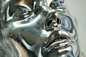 Aufkleber - Detailed close up of a statue of a woman's face. Suitable for various artistic projects
