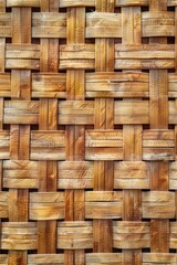 Aufkleber - Close up view of a woven basket, perfect for rustic and handmade themes
