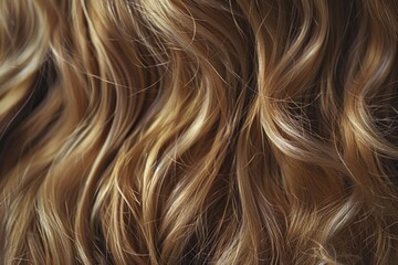 Canvas Print - Close up of a woman's long hair, suitable for beauty and fashion concepts